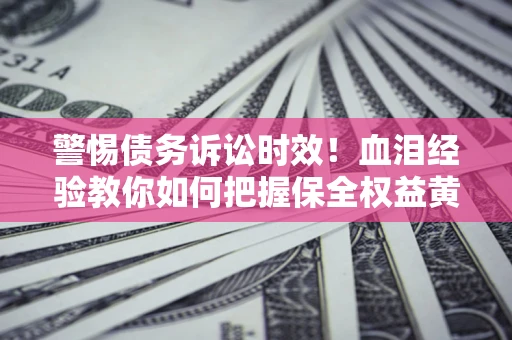 武汉警惕债务诉讼时效！血泪经验教你如何把握保全权益黄金期