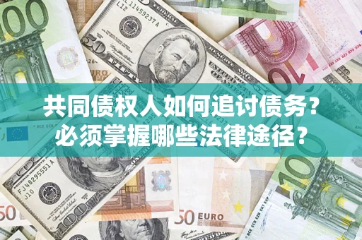武汉共同债权人如何追讨债务？必须掌握哪些法律途径？