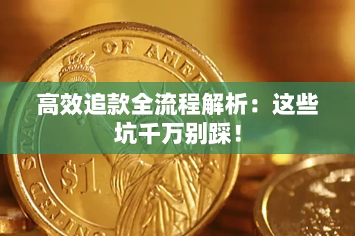 武汉高效追款全流程解析：这些坑千万别踩！