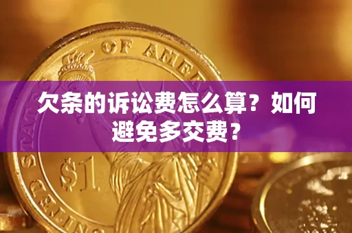 武汉欠条的诉讼费怎么算？如何避免多交费？