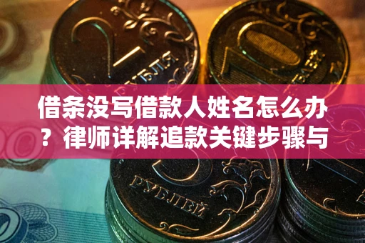 武汉借条没写借款人姓名怎么办？律师详解追款关键步骤与证据链构建